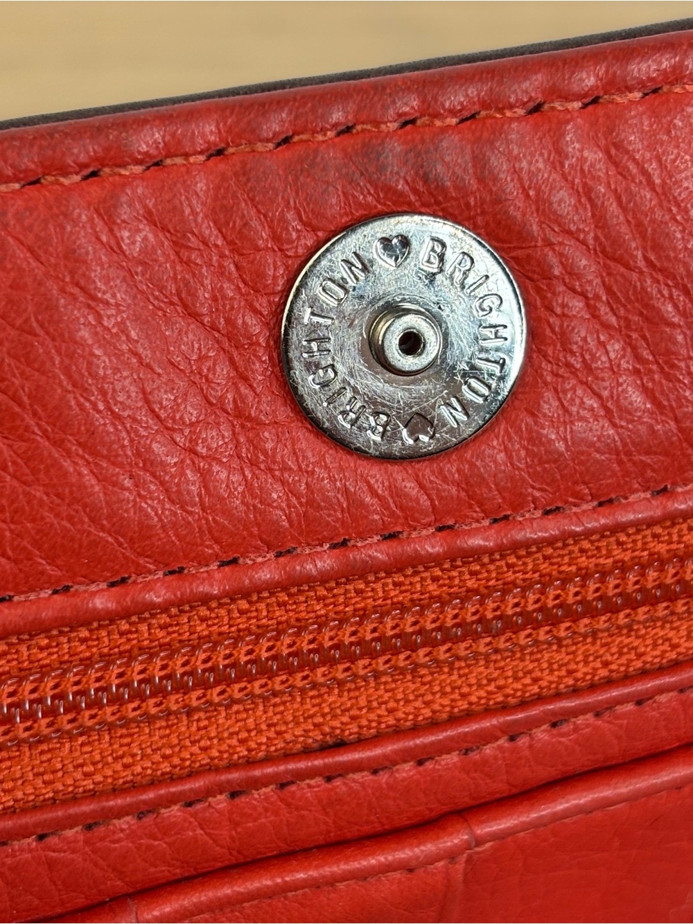 Brighton‎ Shiloh Africanz Red Leather Long Wallet. - Picture 4 of 15